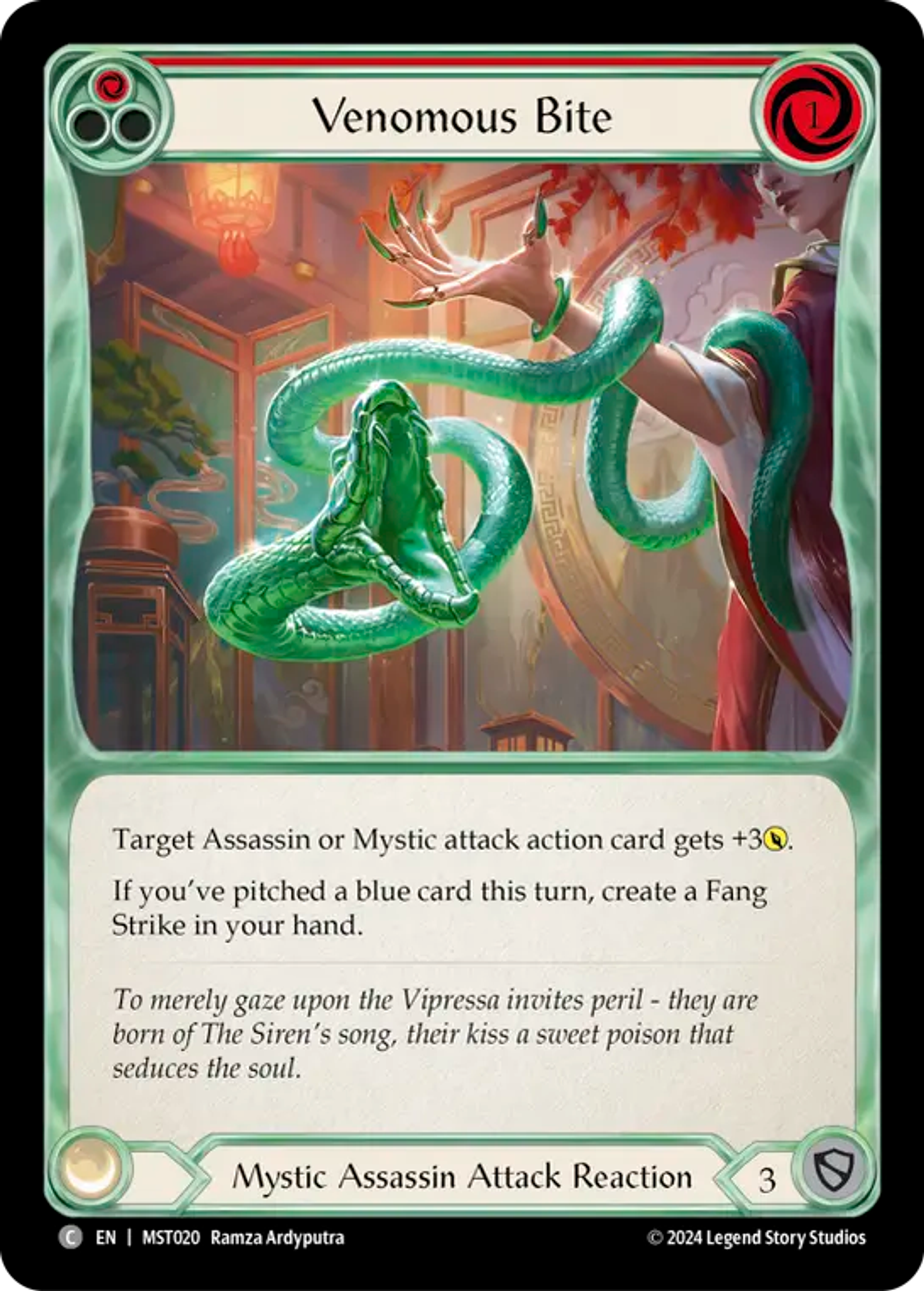 Venomous Bite (Red) — Part the Mistveil — Flesh and Blood