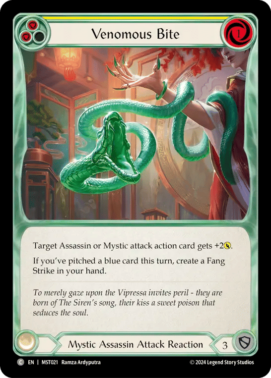 Venomous Bite (Yellow) — Part the Mistveil — Flesh and Blood