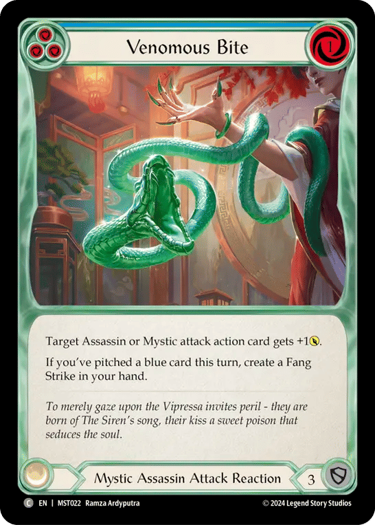 Venomous Bite (Blue) — Part the Mistveil — Flesh and Blood