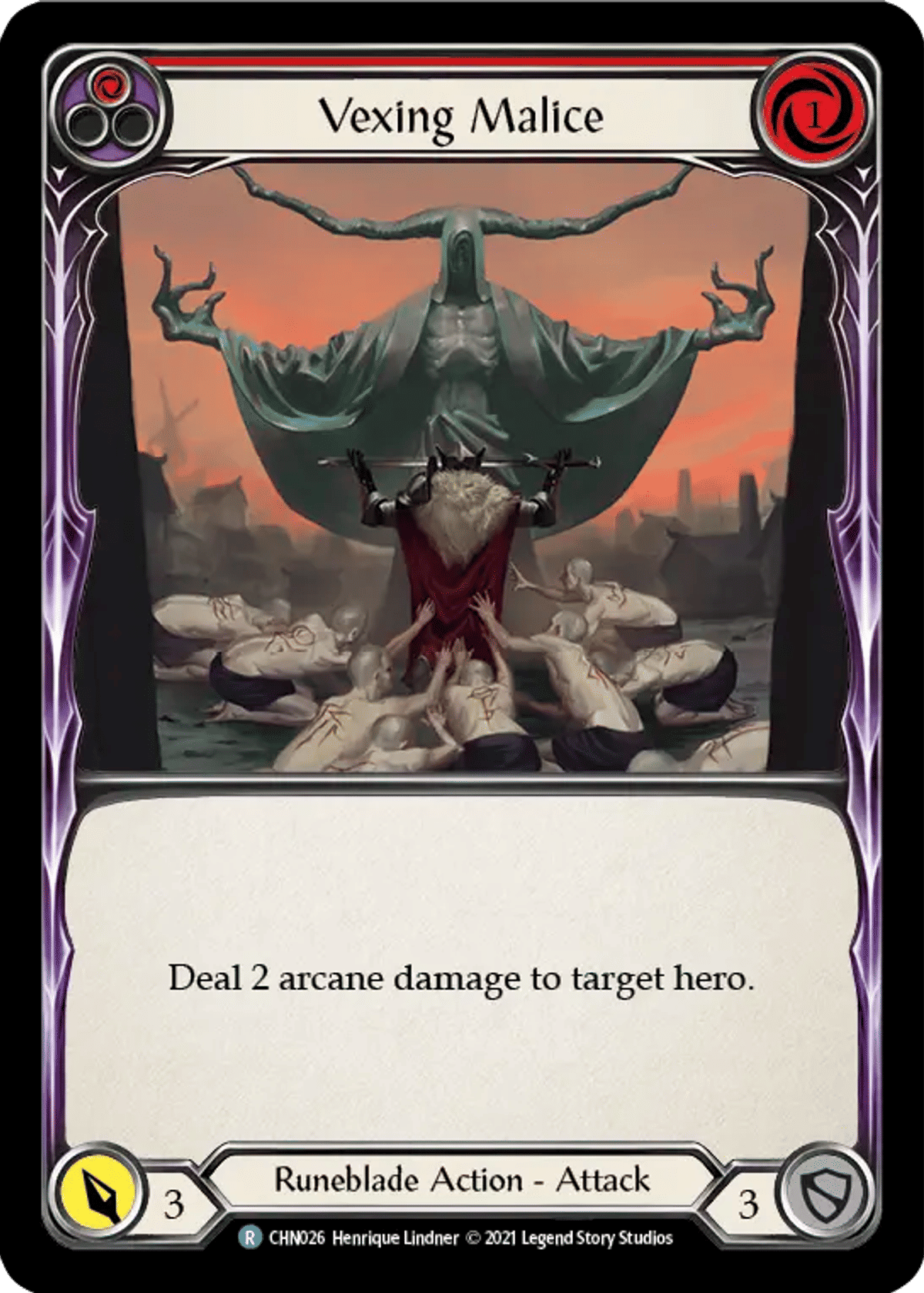 Vexing Malice (Red) from Chane - Blitz Deck - Flesh and Blood