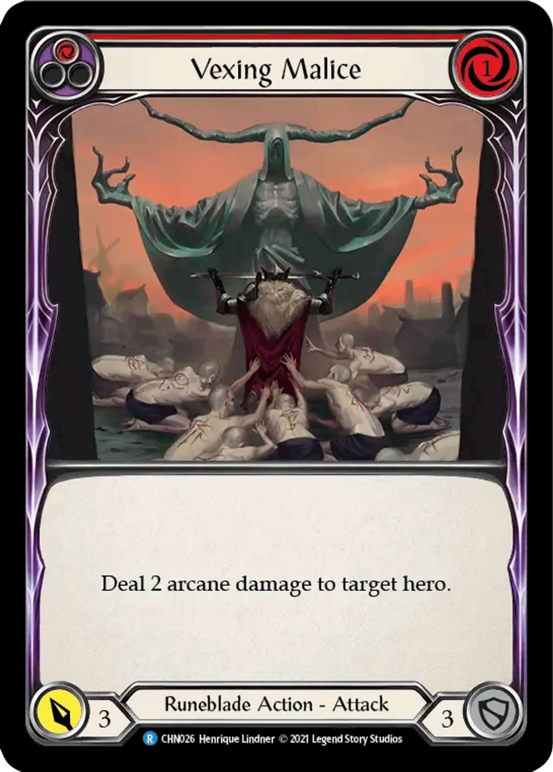 Vexing Malice (Red) — Chane - Blitz Deck — Flesh and Blood