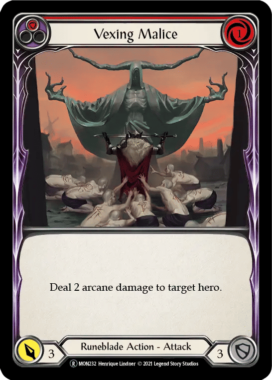 Vexing Malice (Red) — Monarch - Unlimited — Flesh and Blood