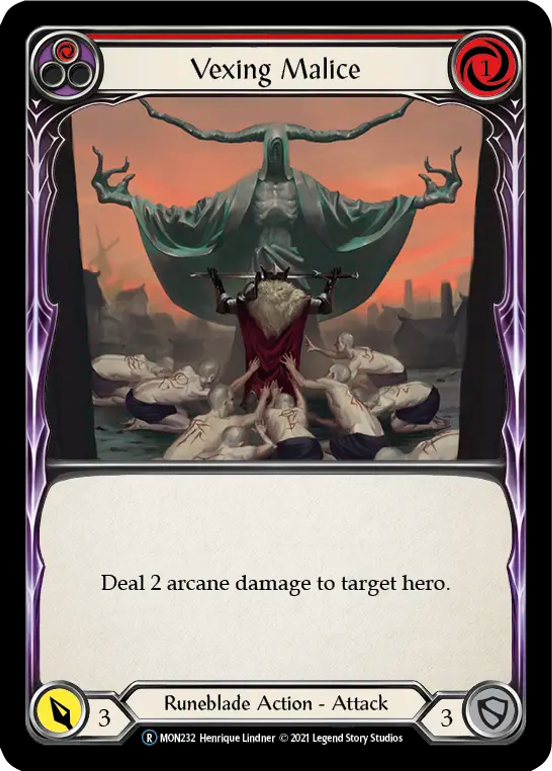 Vexing Malice (Red) — Monarch - Unlimited — Flesh and Blood