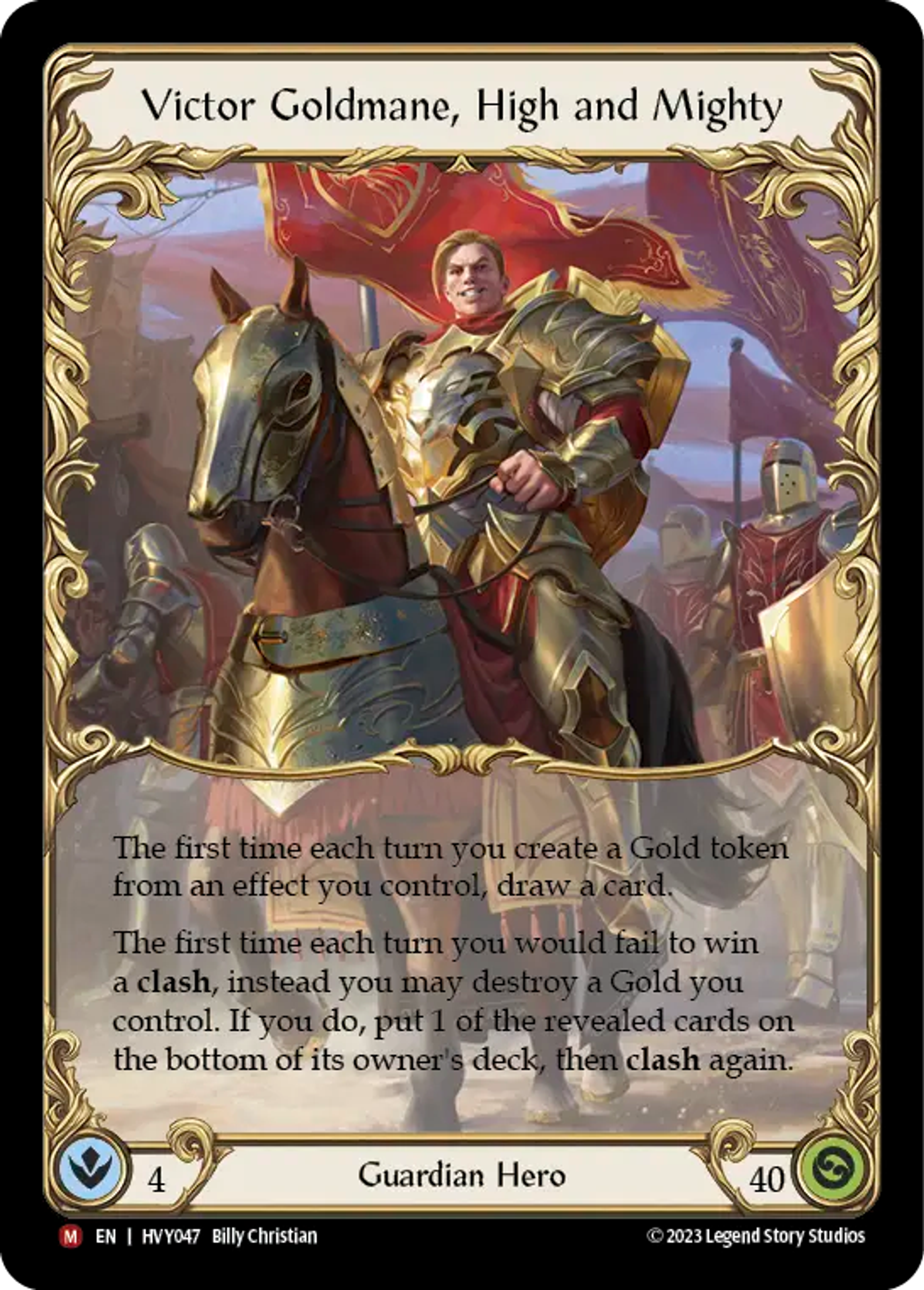 Victor Goldmane, hautain — Heavy Hitters — Flesh and Blood