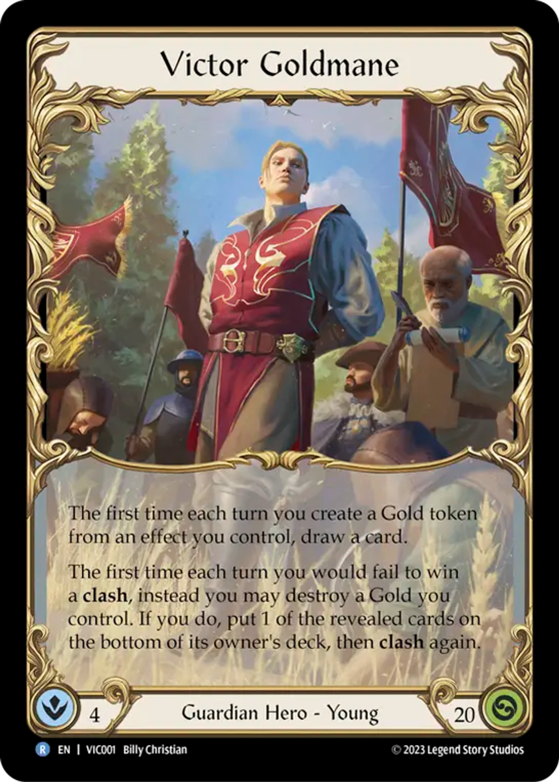 Victor Goldmane — Victor - Heavy Hitters Blitz Deck — Flesh and Blood