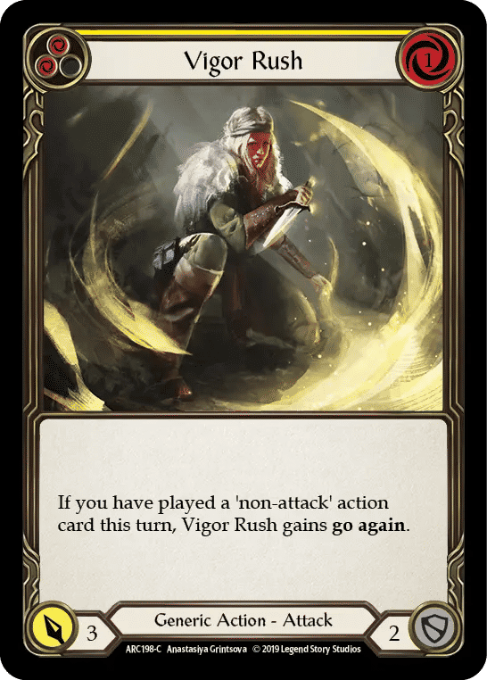Vigor Rush (Yellow) — Arcane Rising — Flesh and Blood