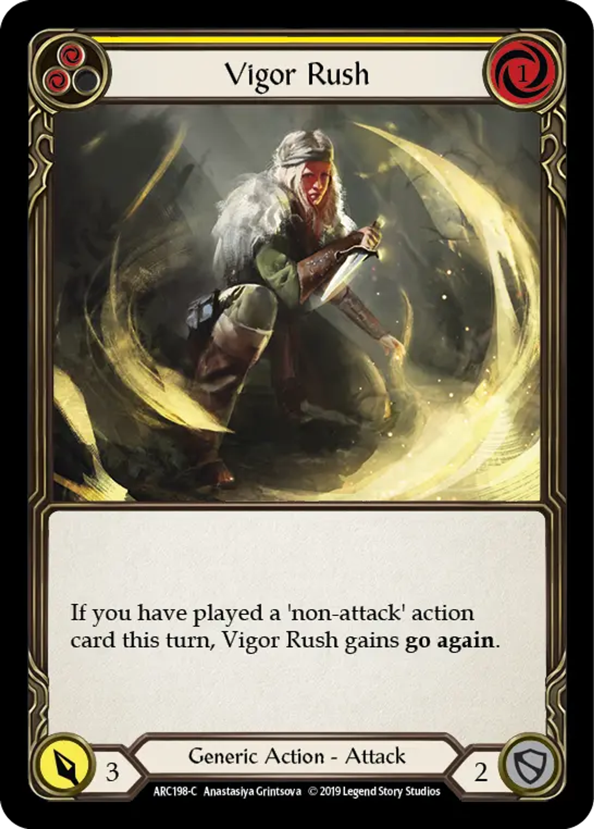 Vigor Rush (Yellow) — Arcane Rising — Flesh and Blood
