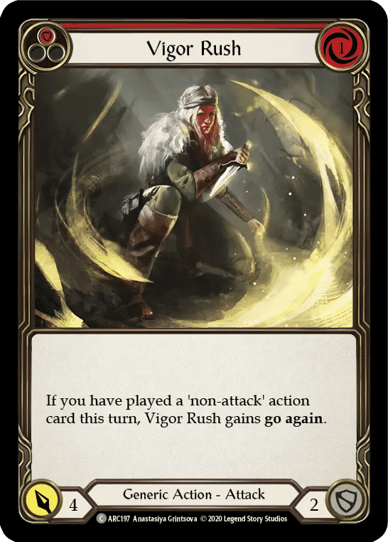 Vigor Rush (Red) — Arcane Rising - Unlimited — Flesh and Blood