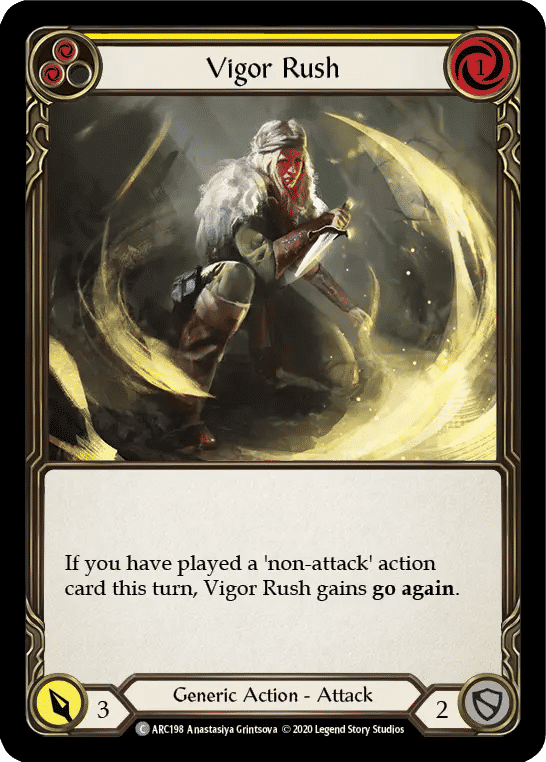 Vigor Rush (Yellow) — Arcane Rising - Unlimited — Flesh and Blood