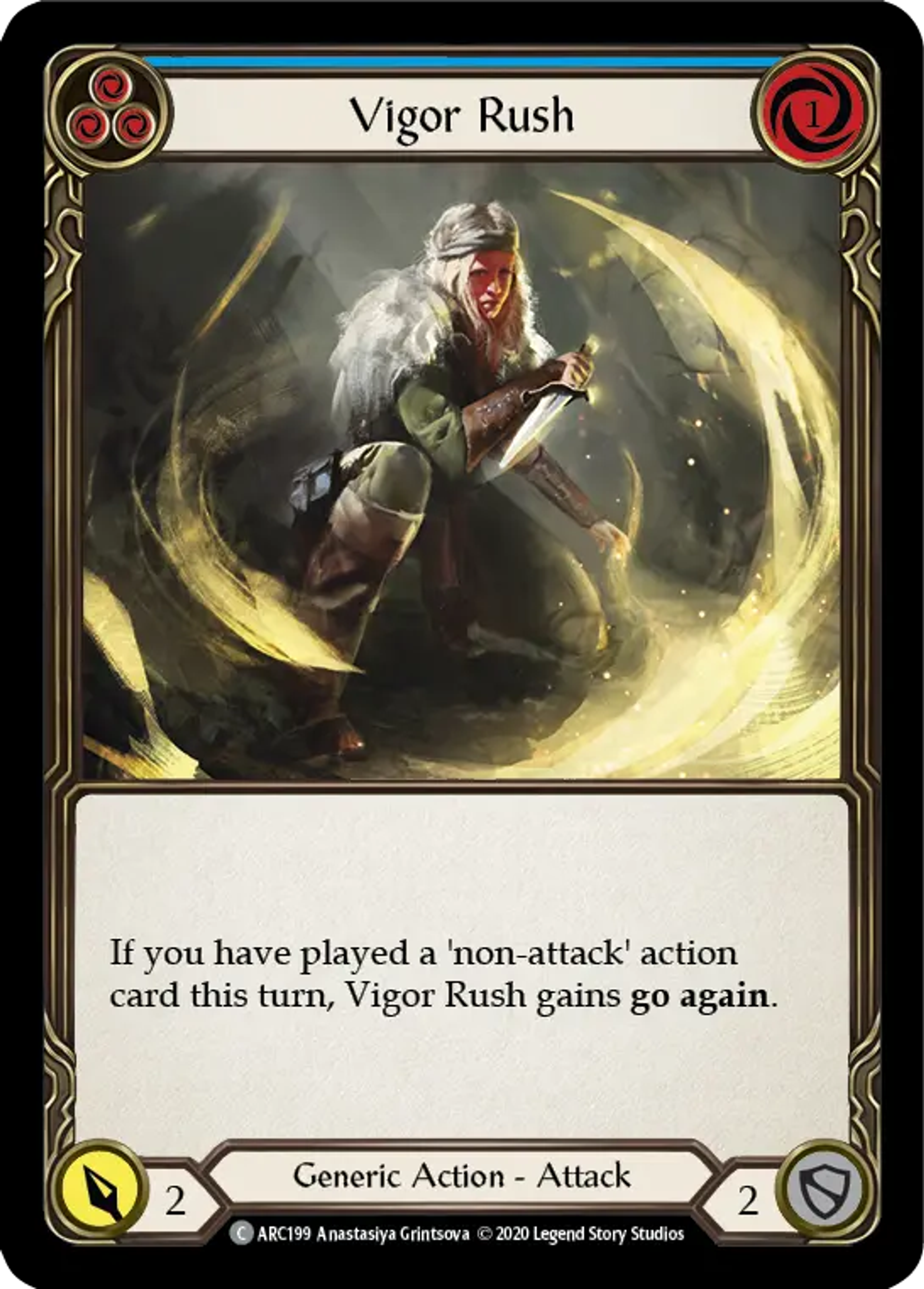 Vigor Rush (Blue) — Arcane Rising - Unlimited — Flesh and Blood
