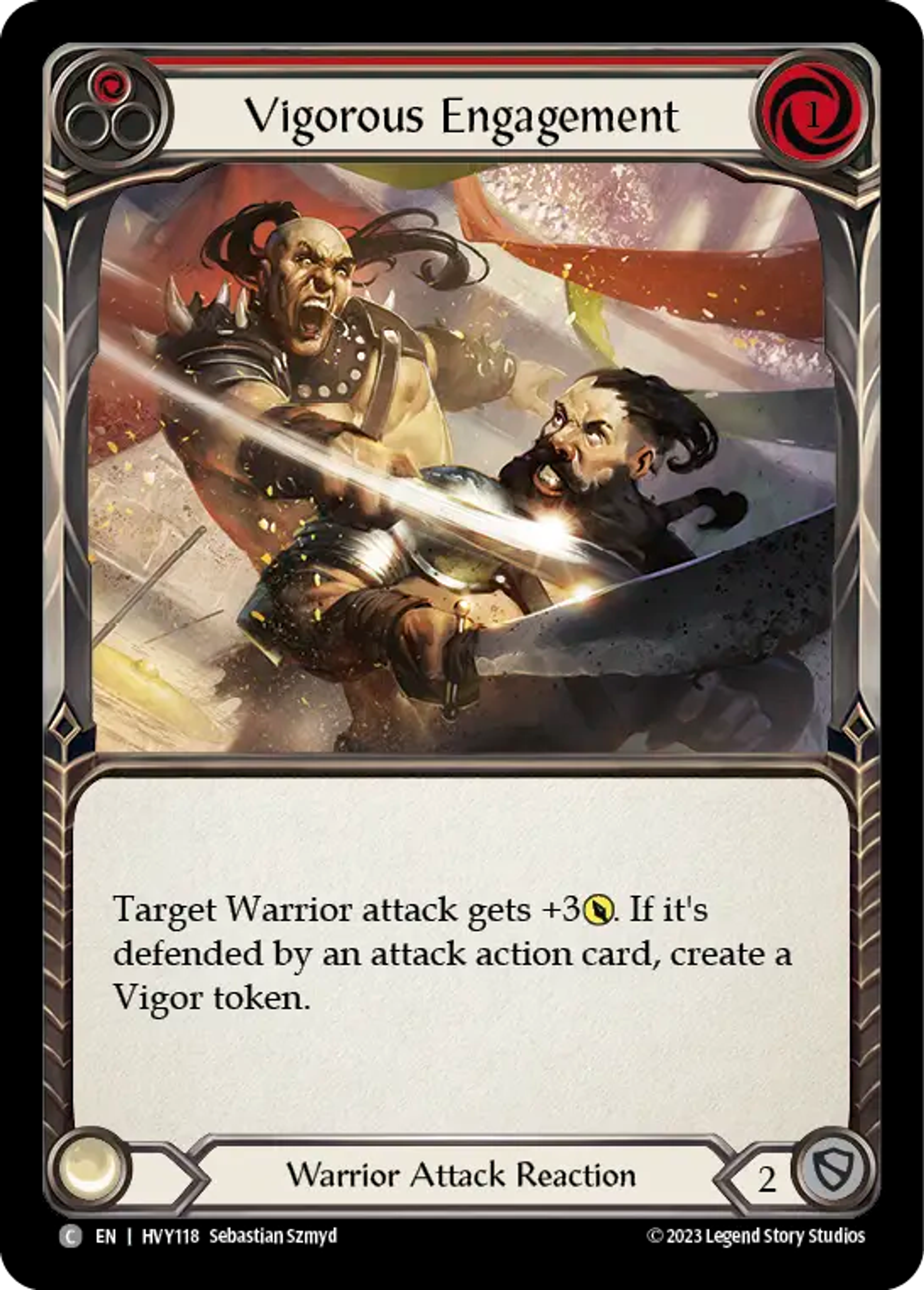 Affrontement vigoureux — Heavy Hitters — Flesh and Blood