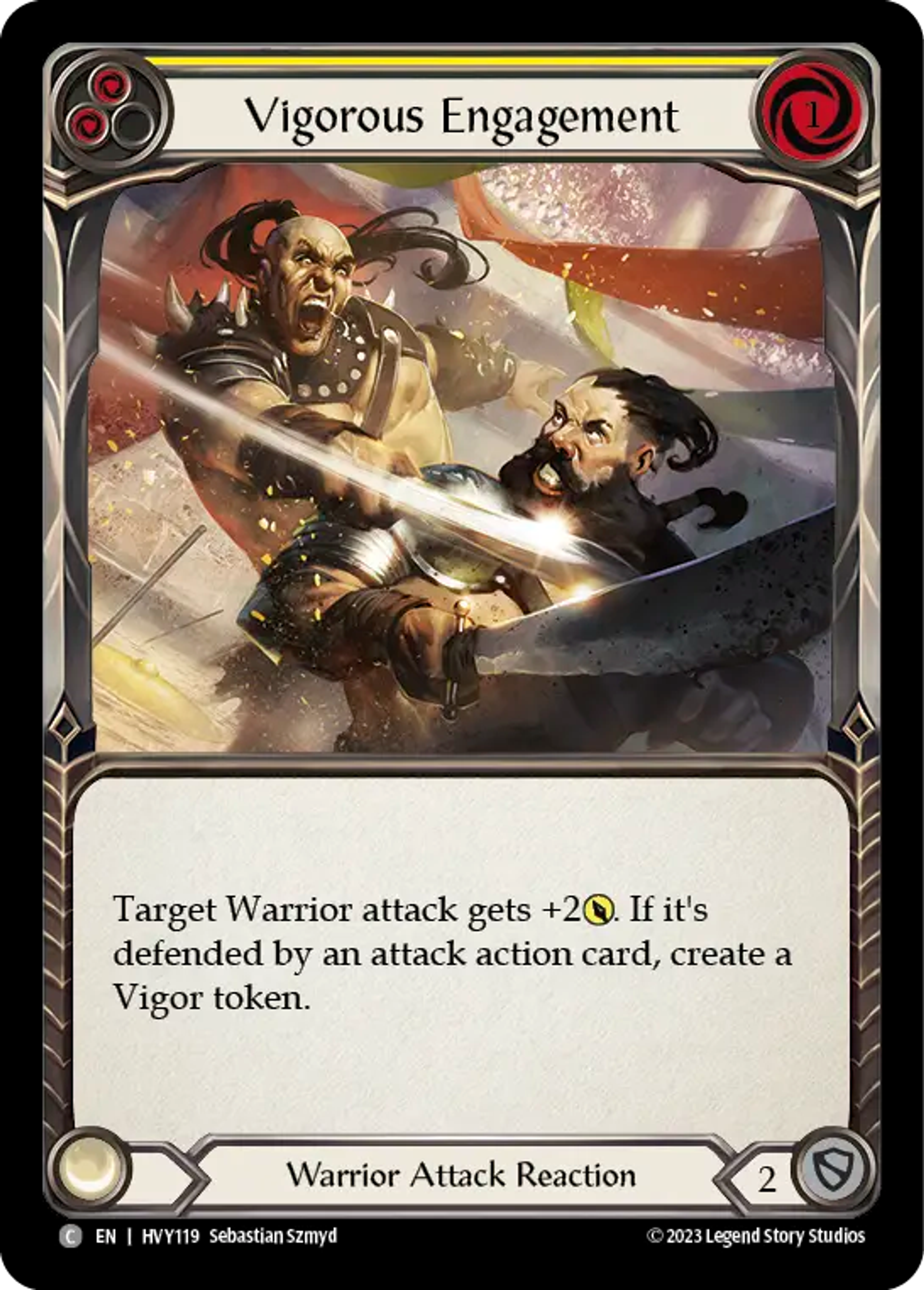 Affrontement vigoureux — Heavy Hitters — Flesh and Blood
