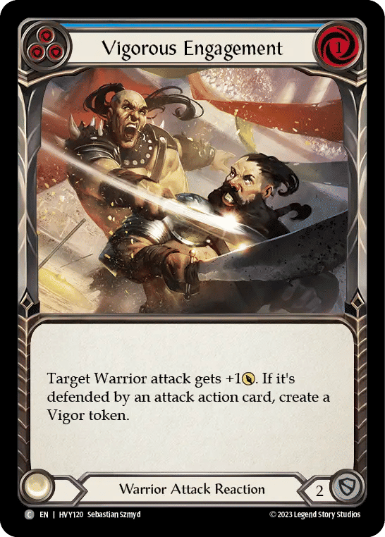 Vigorous Engagement (Blue) — Heavy Hitters — Flesh and Blood