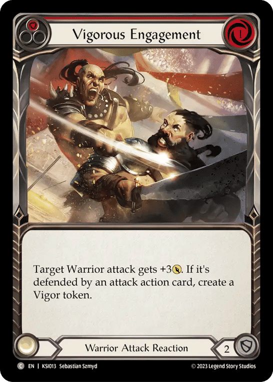 Vigorous Engagement (Red) — Kassai - Heavy Hitters Blitz Deck — Flesh and Blood