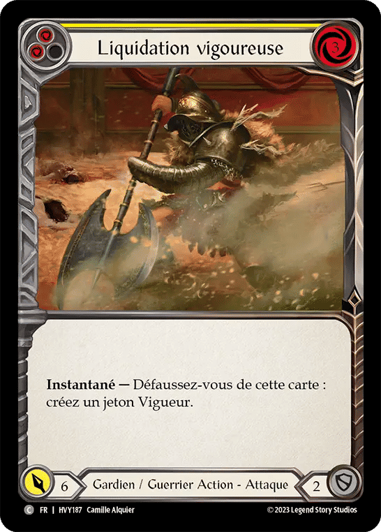 Liquidation vigoureuse — Heavy Hitters — Flesh and Blood