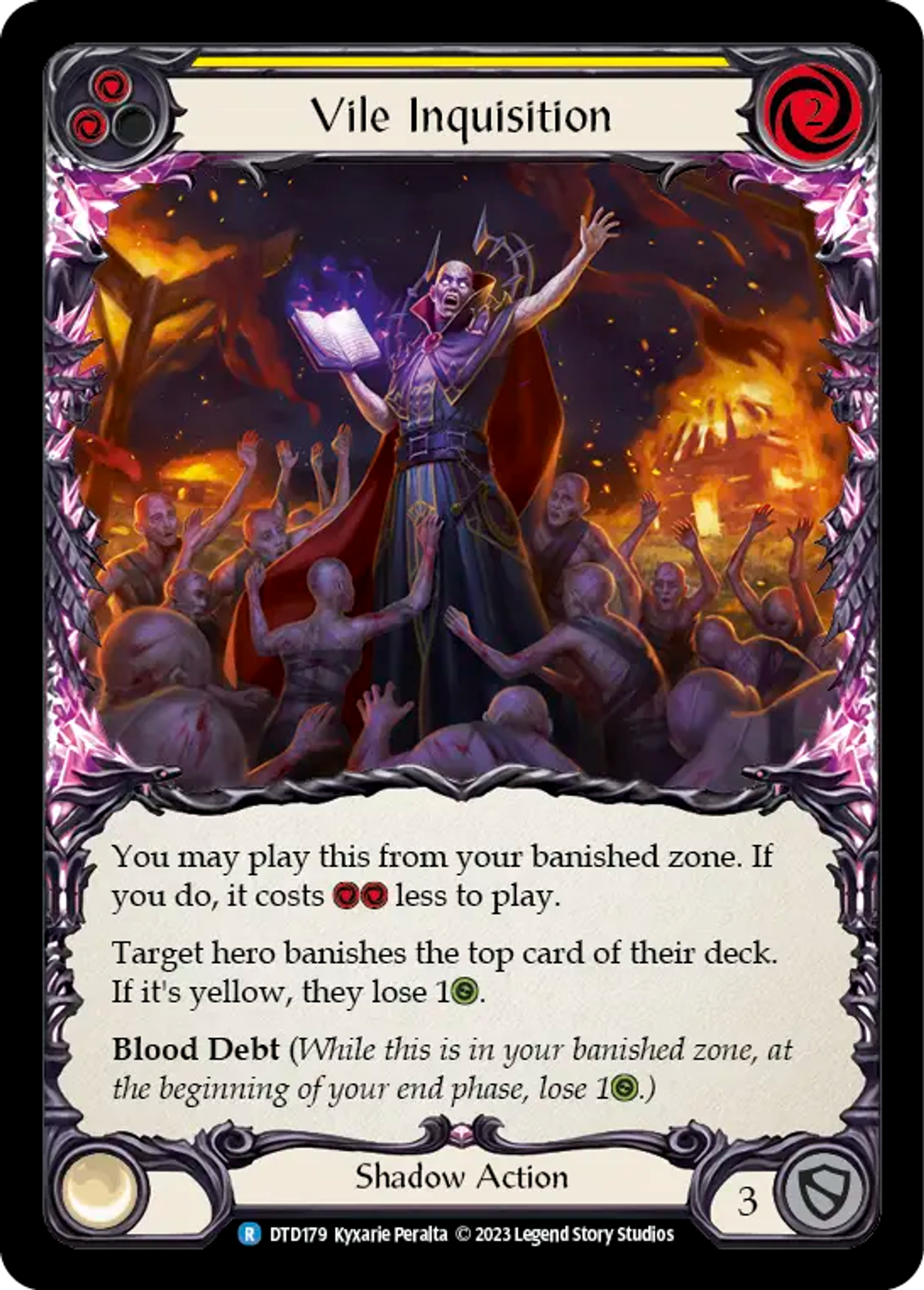 Vile Inquisition (Yellow) — Dusk till Dawn — Flesh and Blood