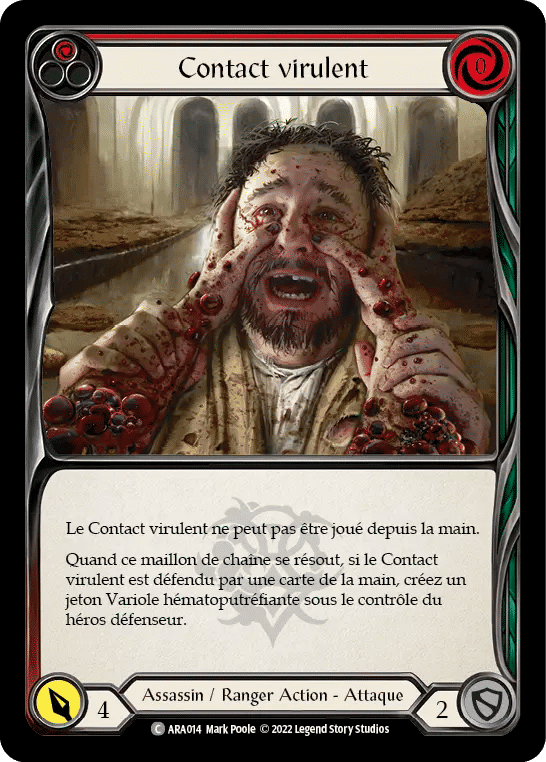 Contact virulent — Arakni - Blitz Deck — Flesh and Blood