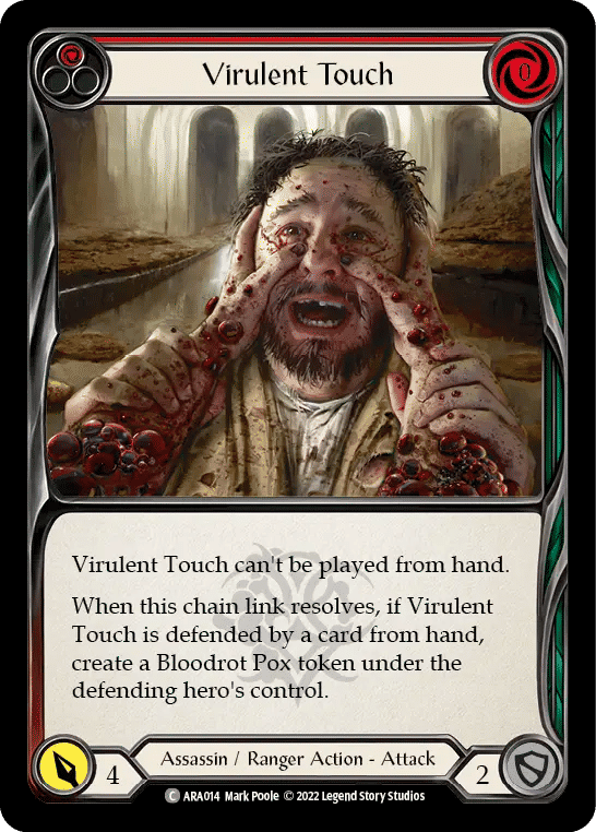Virulent Touch (Red) — Arakni - Blitz Deck — Flesh and Blood