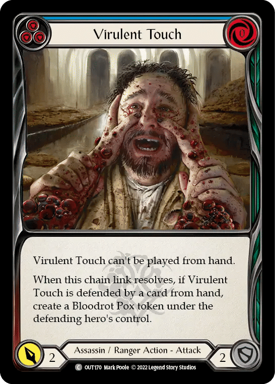 Virulent Touch (Blue) — Outsiders — Flesh and Blood