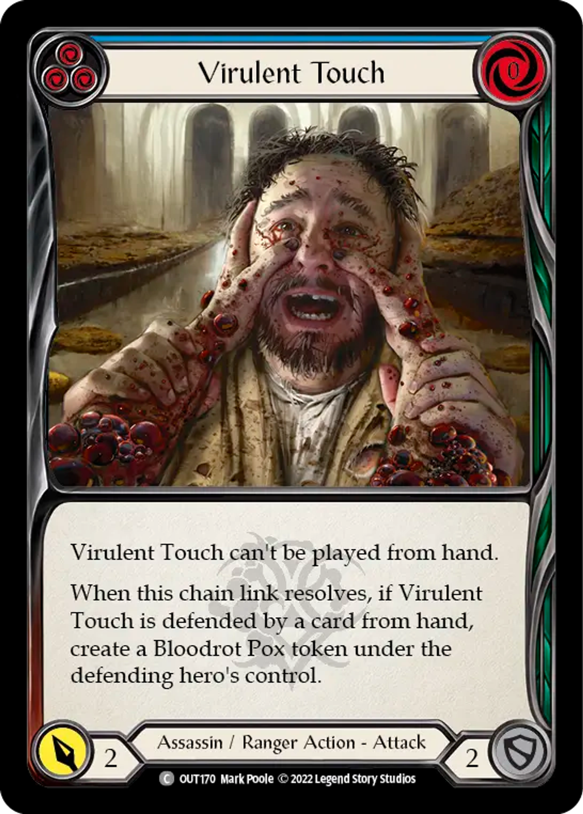 Virulent Touch (Blue) — Outsiders — Flesh and Blood