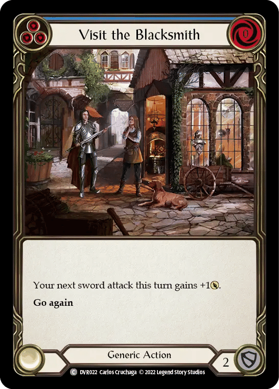 Visit the Blacksmith (Blue) — Classic Battles: Rhinar vs Dorinthea — Flesh and Blood
