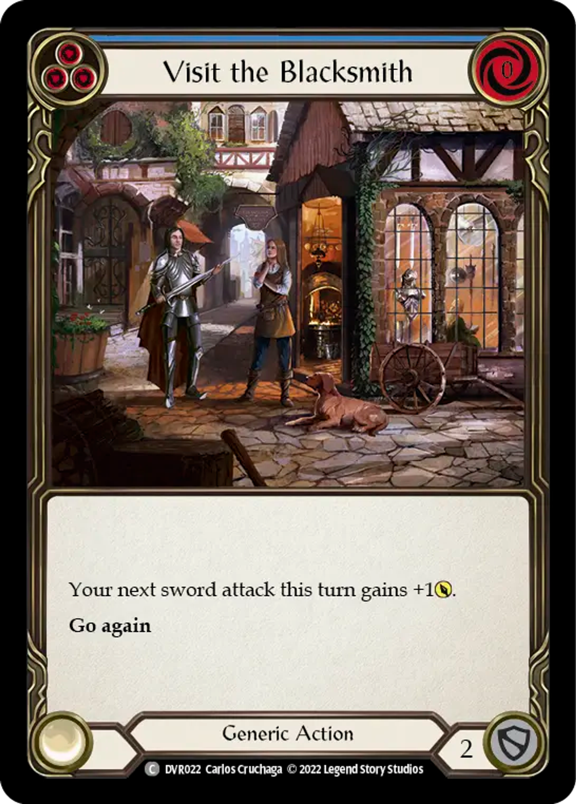 Visit the Blacksmith (Blue) — Classic Battles: Rhinar vs Dorinthea — Flesh and Blood