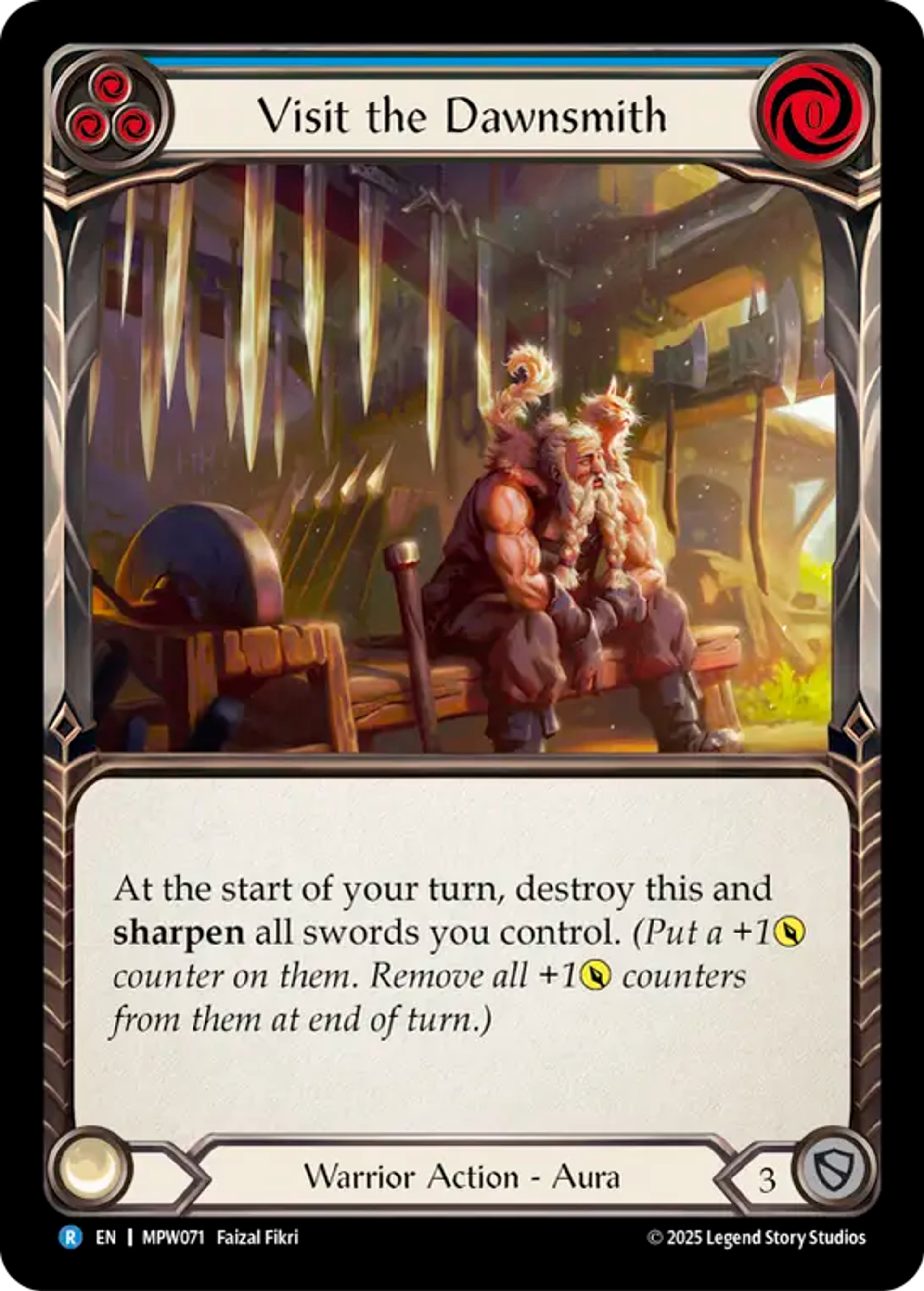 Visit the Dawnsmith (Blue) — Mastery Pack Warrior — Flesh and Blood
