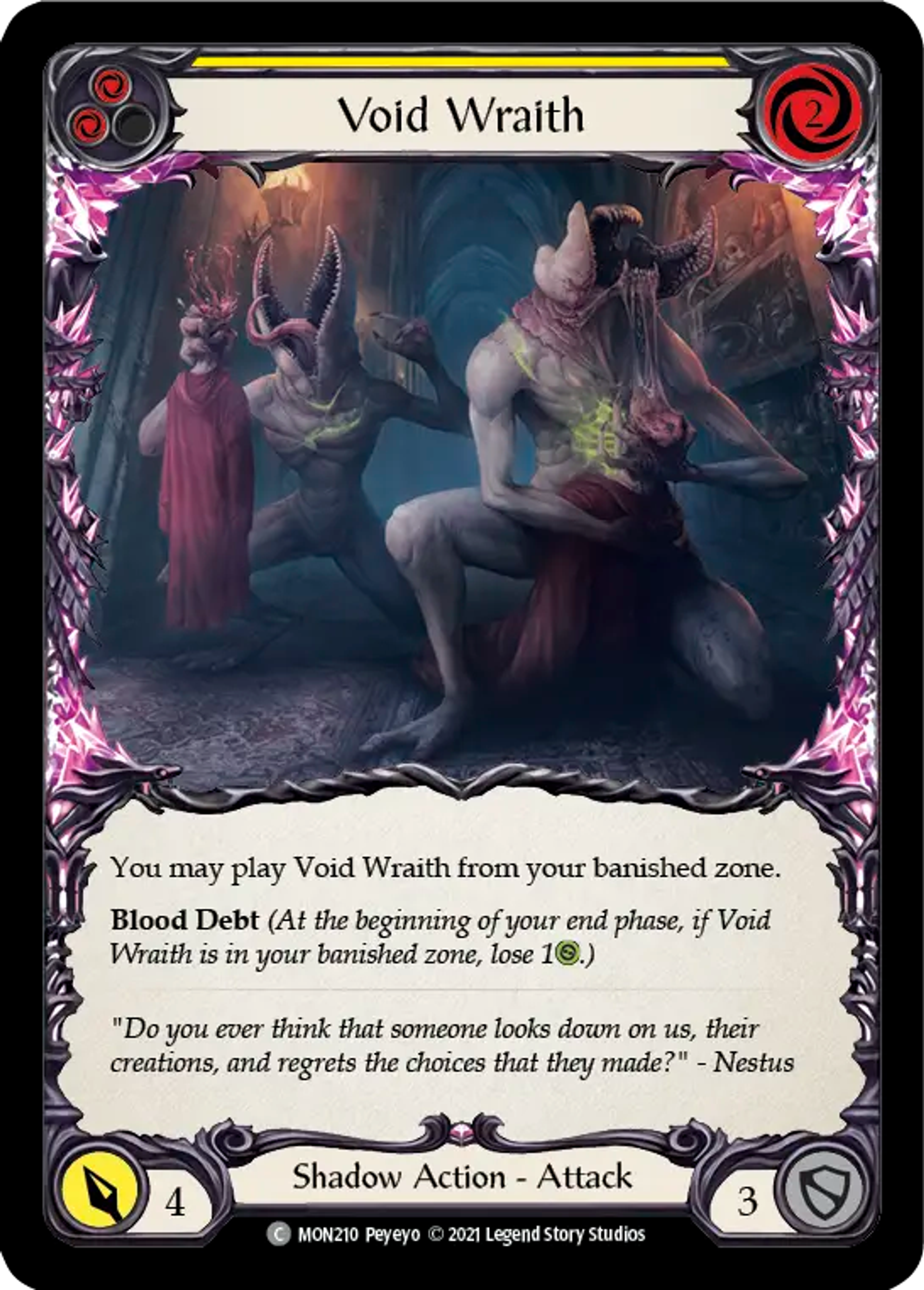 Void Wraith (Yellow) — Monarch — Flesh and Blood