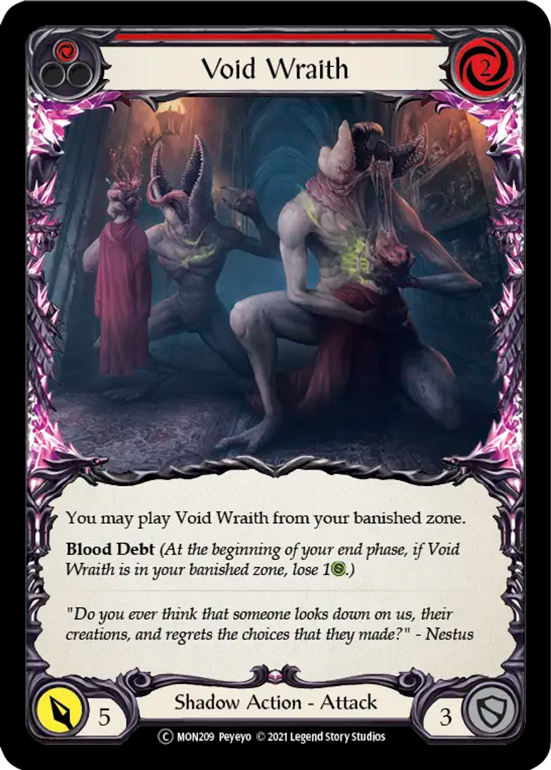 Void Wraith (Red) — Monarch - Unlimited — Flesh and Blood