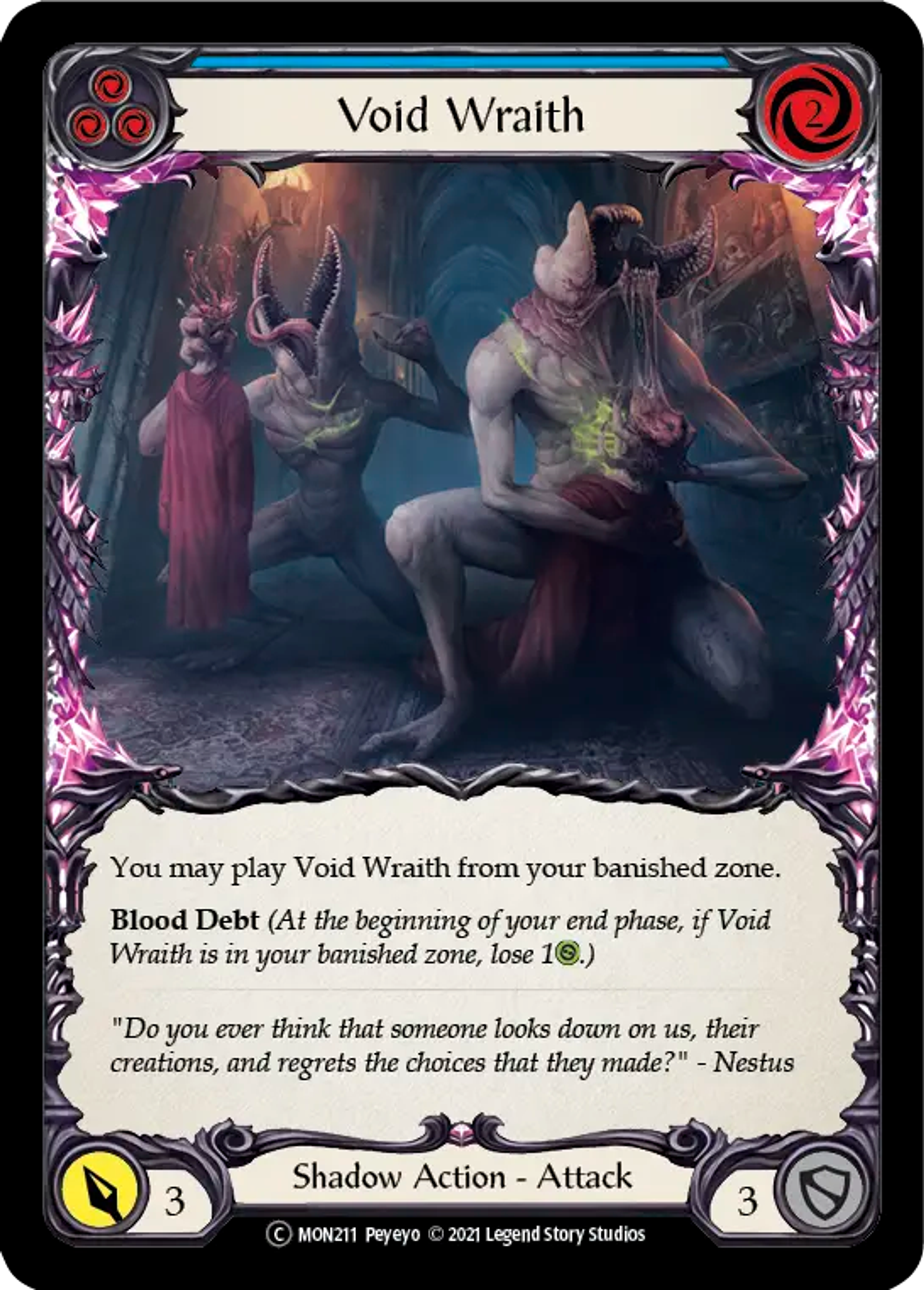 Void Wraith (Blue) — Monarch - Unlimited — Flesh and Blood