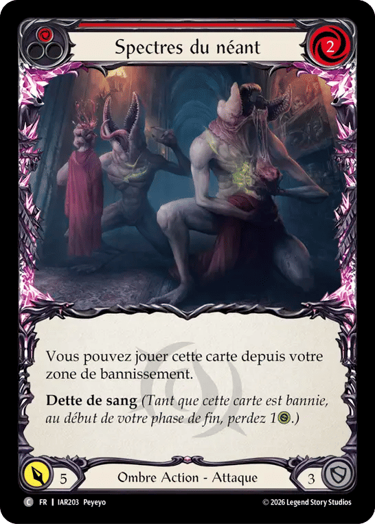 Spectres du néant — Usurp the Shadow Throne — Flesh and Blood