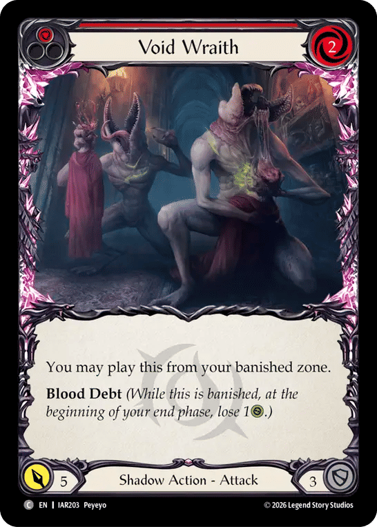 Void Wraith (Red) — Usurp the Shadow Throne — Flesh and Blood