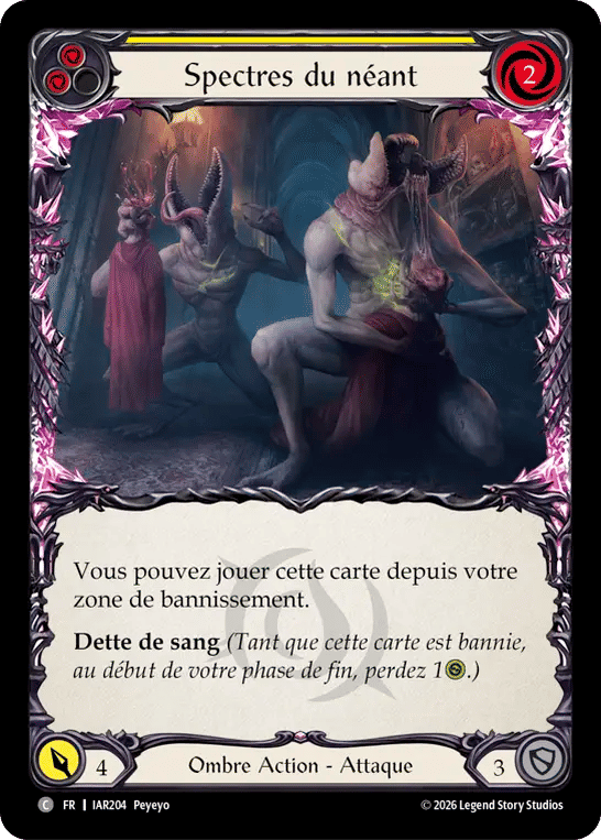 Spectres du néant — Usurp the Shadow Throne — Flesh and Blood