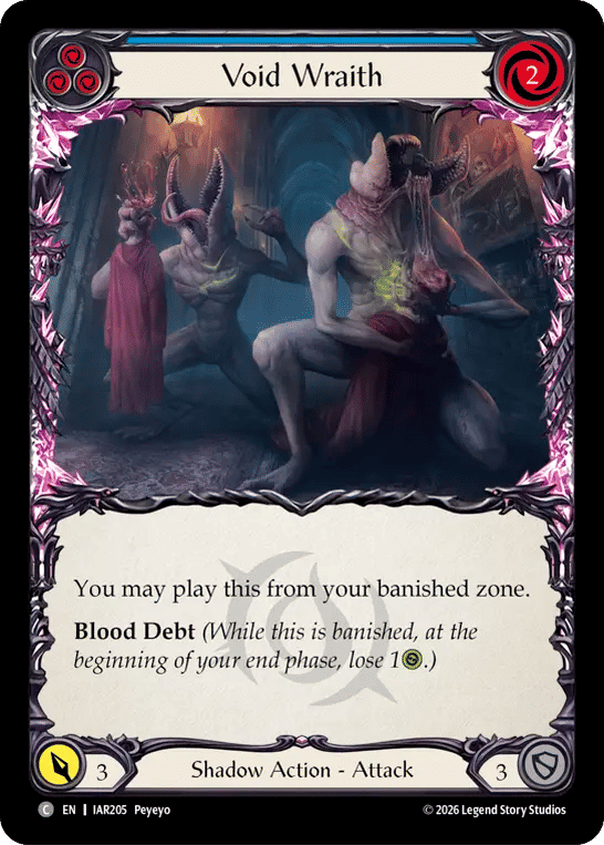 Void Wraith (Blue) — Usurp the Shadow Throne — Flesh and Blood