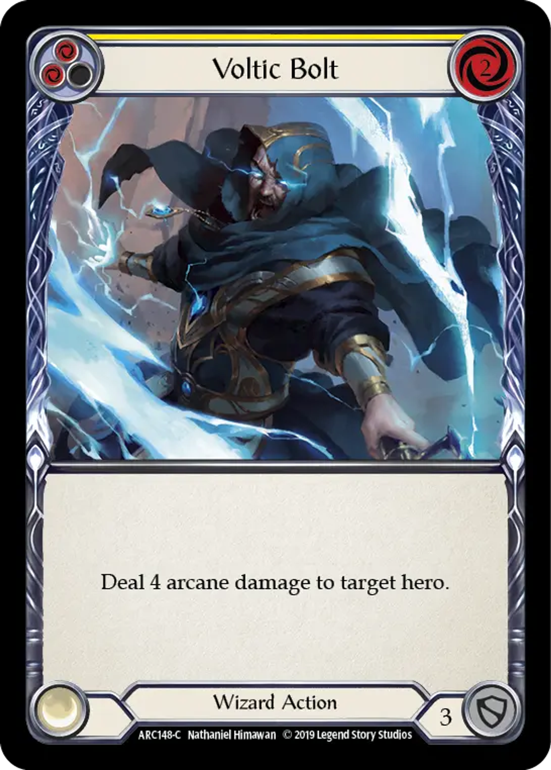 Voltic Bolt (Yellow) — Arcane Rising — Flesh and Blood