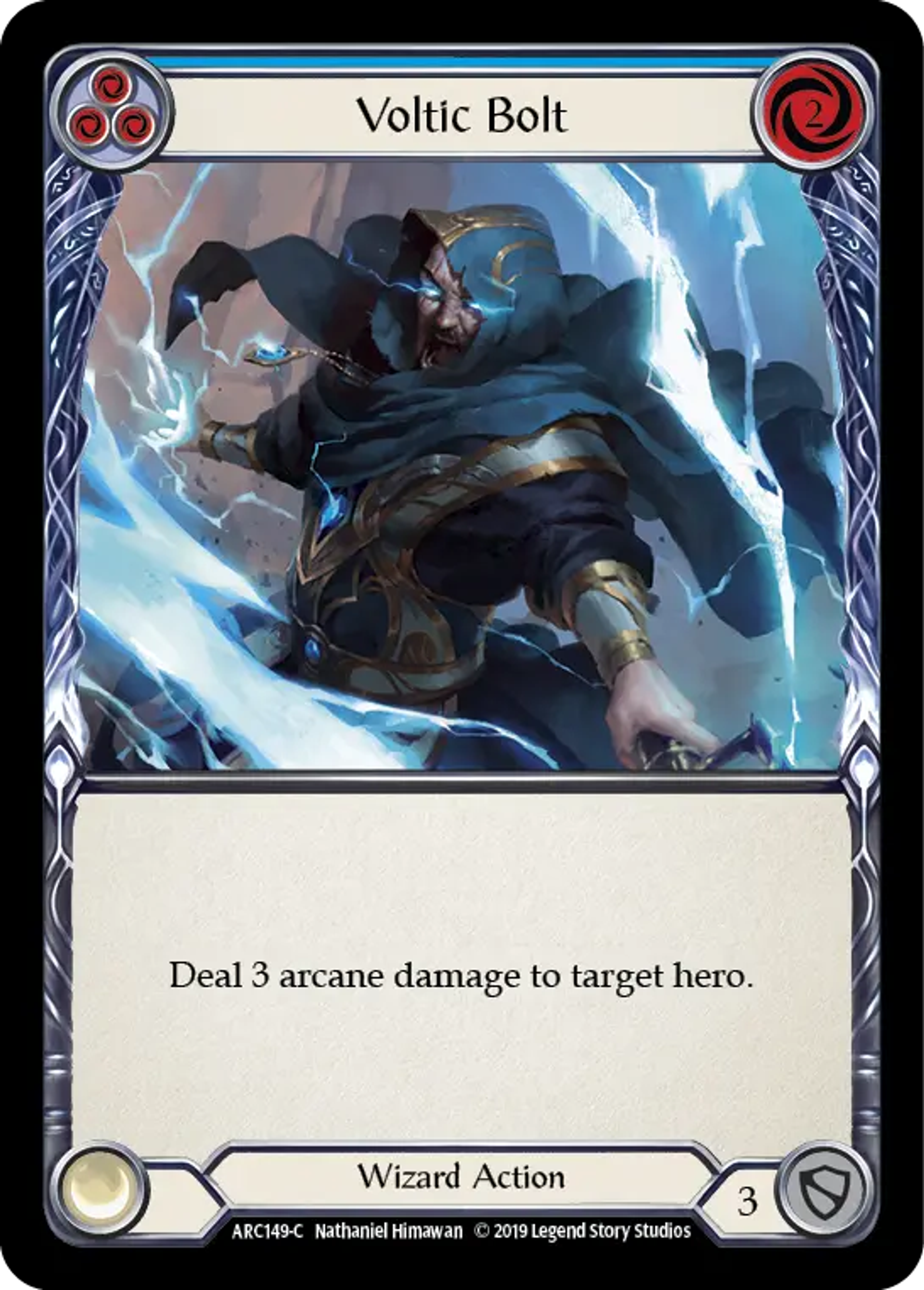 Voltic Bolt (Blue) — Arcane Rising — Flesh and Blood