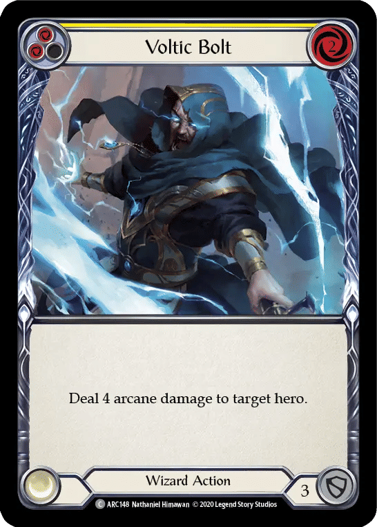 Voltic Bolt (Yellow) — Arcane Rising - Unlimited — Flesh and Blood