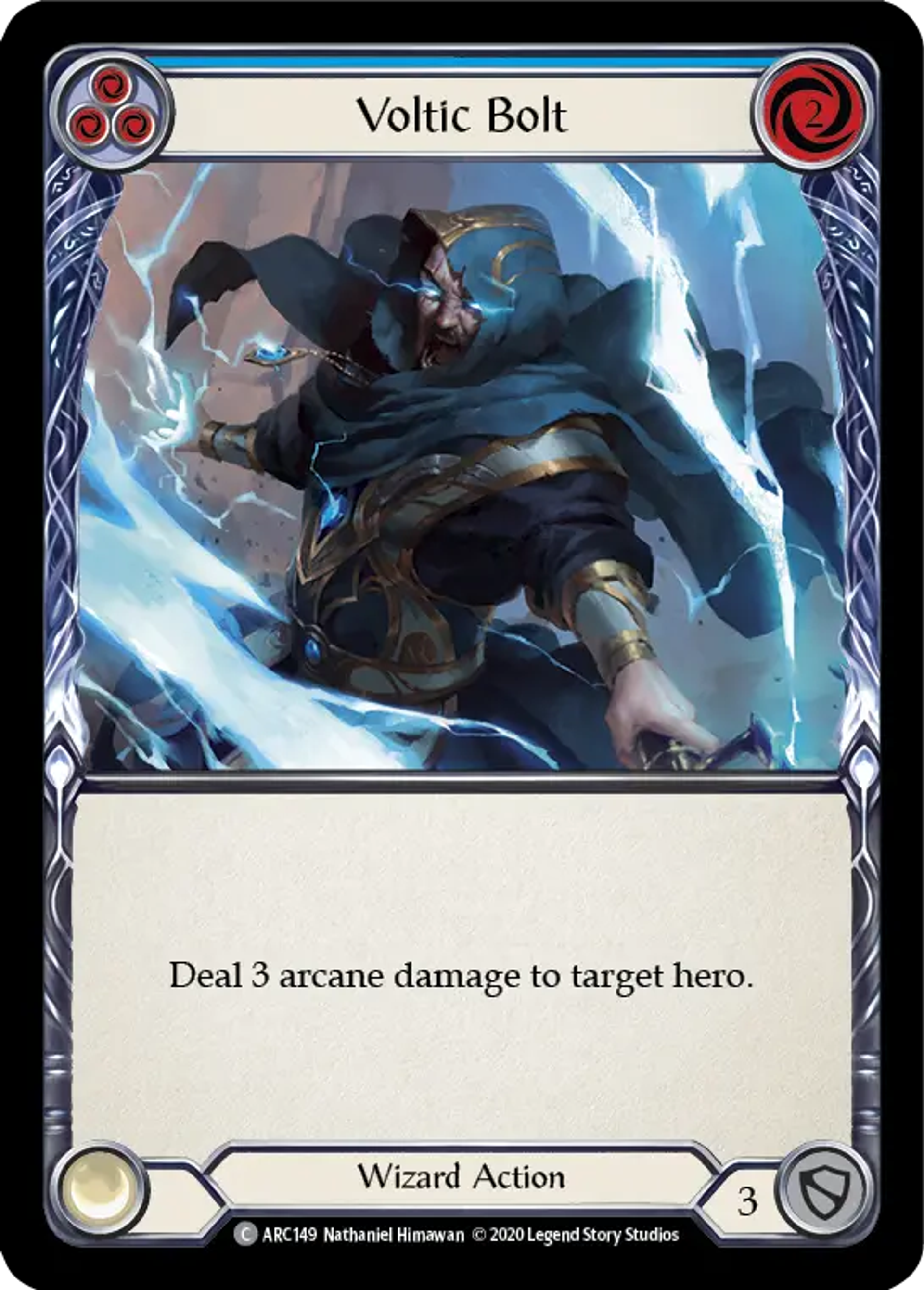 Voltic Bolt (Blue) — Arcane Rising - Unlimited — Flesh and Blood