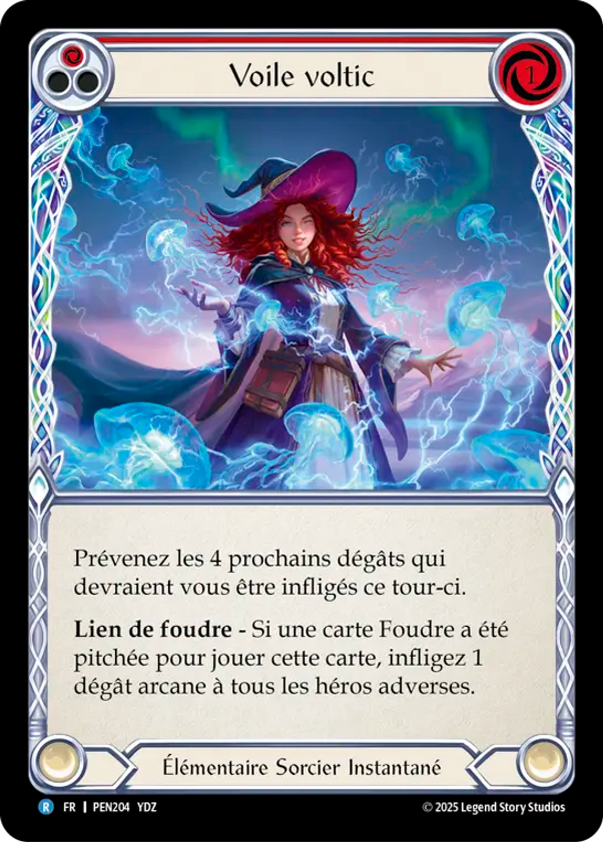 Voltic Veil (Red) — Compendium of Rathe — Flesh and Blood