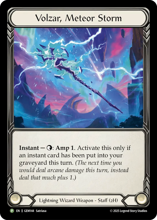 Volzar, Meteor Storm — GEM - Pack 5 — Flesh and Blood