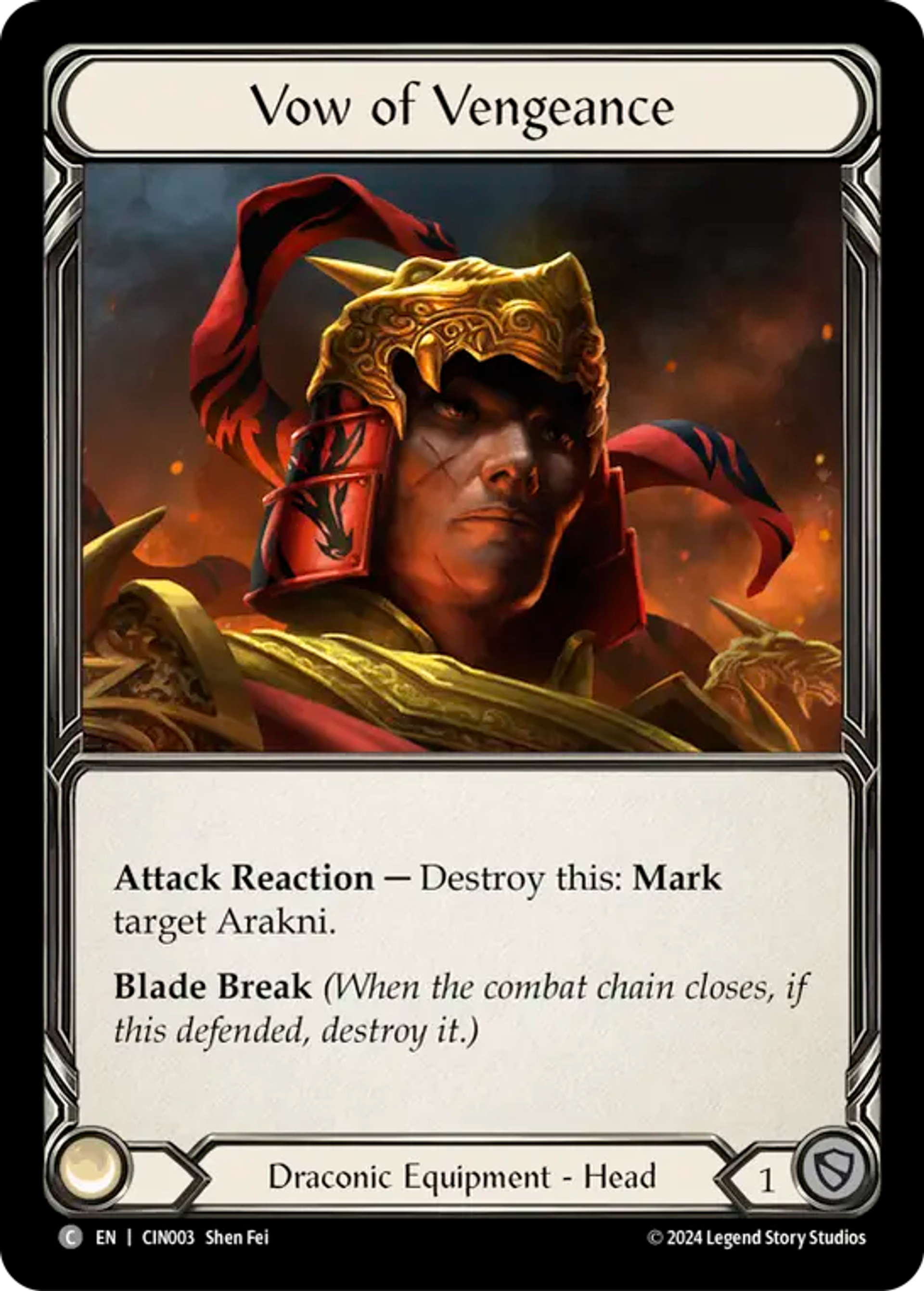 Vow of Vengeance — The Hunted Blitz Deck - Cindra — Flesh and Blood