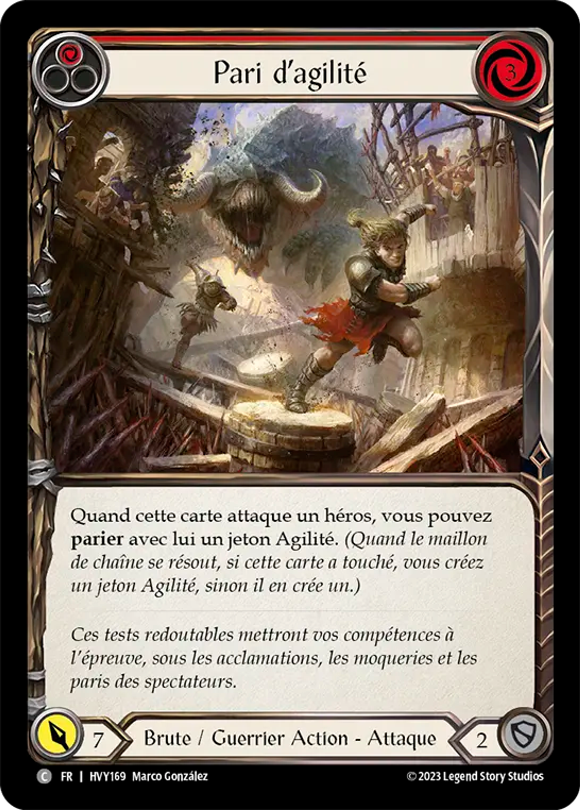 Pari d’agilité — Heavy Hitters — Flesh and Blood