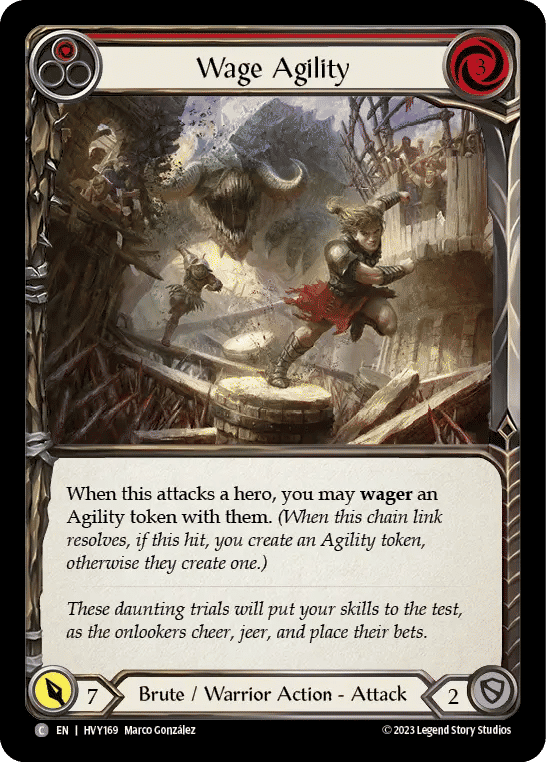 Wage Agility (Red) — Heavy Hitters — Flesh and Blood