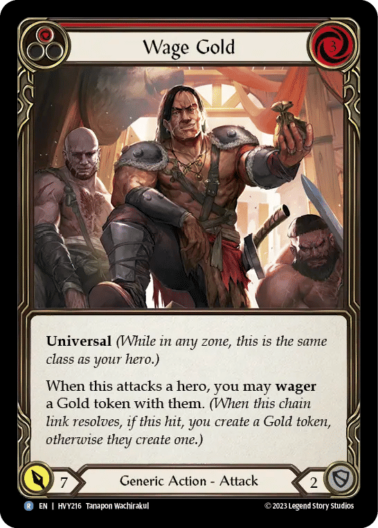 Wage Gold (Red) — Heavy Hitters — Flesh and Blood
