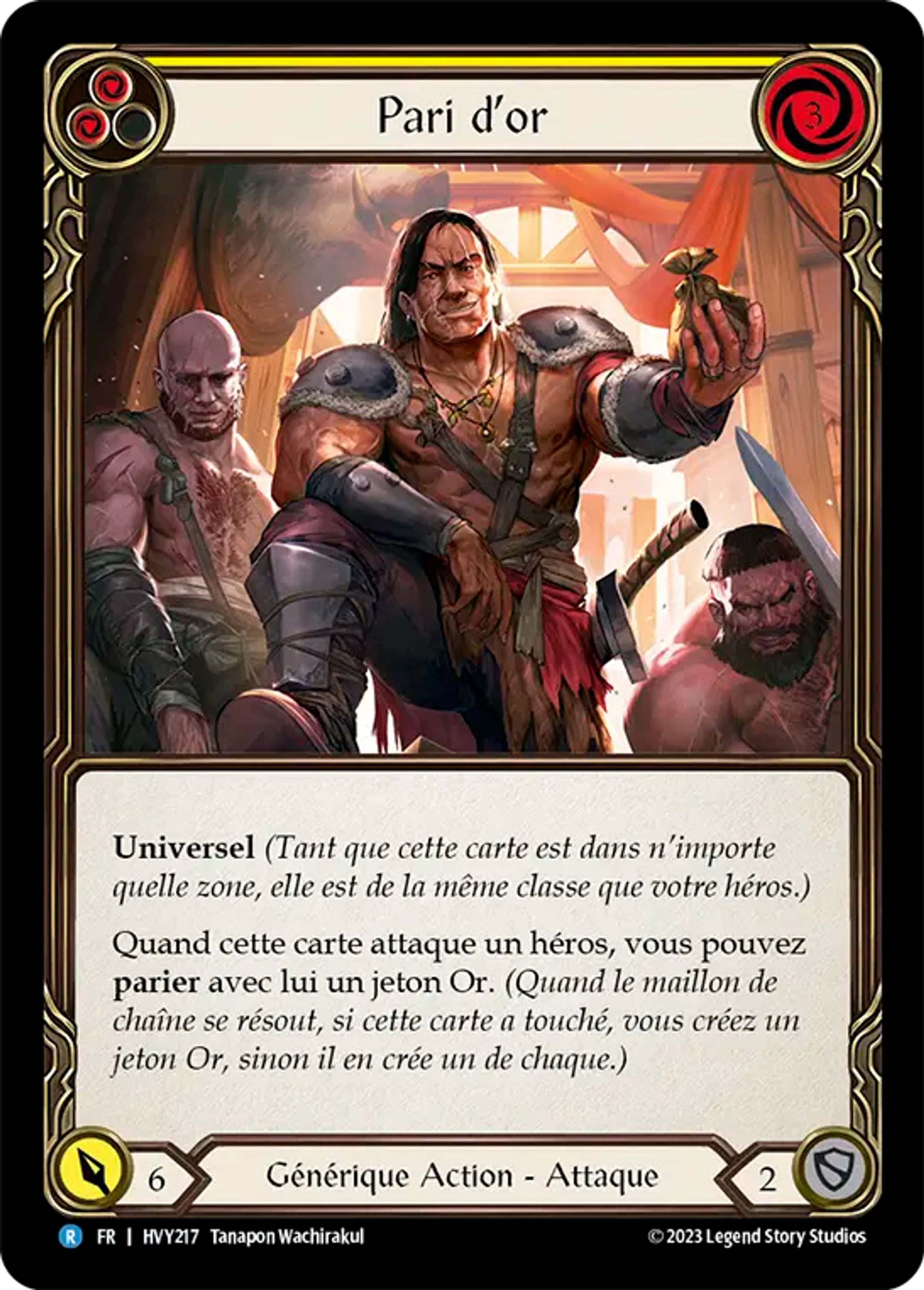Pari d’or — Heavy Hitters — Flesh and Blood
