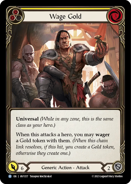 Wage Gold (Yellow) — Heavy Hitters — Flesh and Blood