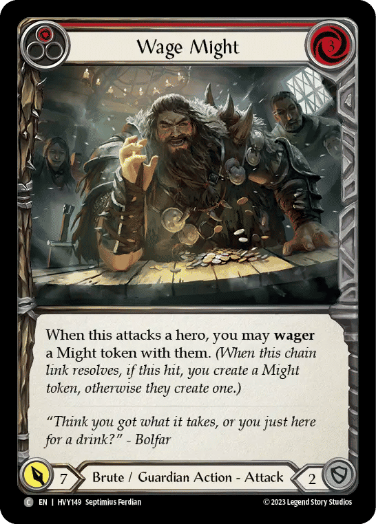 Wage Might (Red) — Heavy Hitters — Flesh and Blood