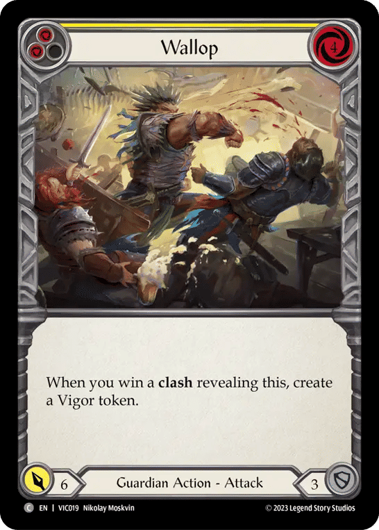 Wallop (Yellow) — Victor - Heavy Hitters Blitz Deck — Flesh and Blood