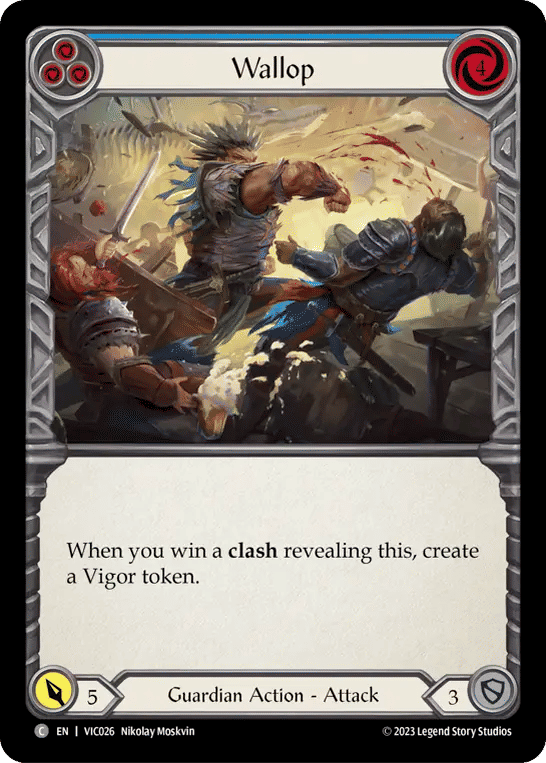 Wallop (Blue) — Victor - Heavy Hitters Blitz Deck — Flesh and Blood