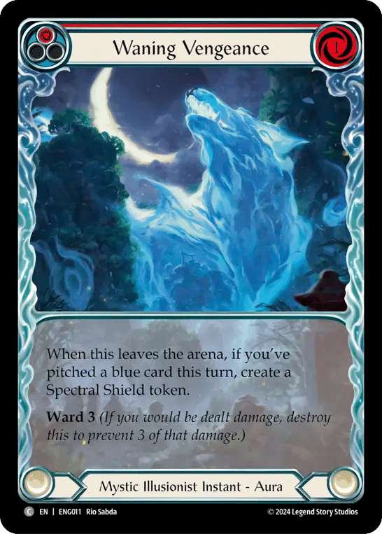 Waning Vengeance (Red) — Enigma - Blitz Deck — Flesh and Blood
